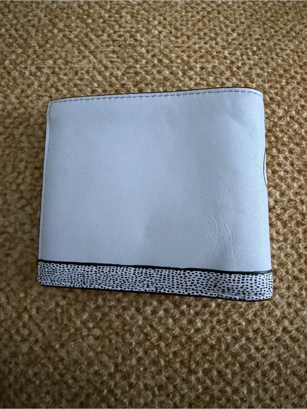 Coach x Mickey Keith Harring Leather Bi-fold Wallet with Black and Red Graphic
